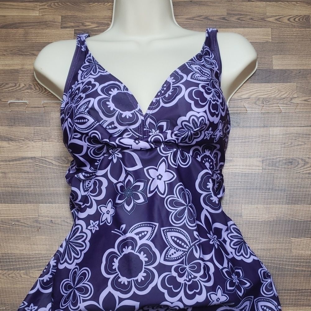 Swim Suit Top Purple size Large